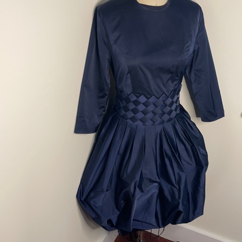 Muse Couture Basketweave Waist Dress